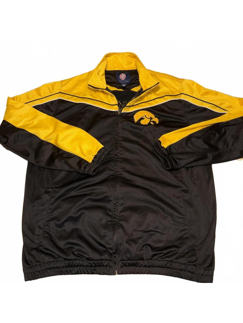 Iowa Hawkeyes GIII Carl Banks NCAA Full Zip Track Jacket Mens XL College Varsity - Picture 3 of 7